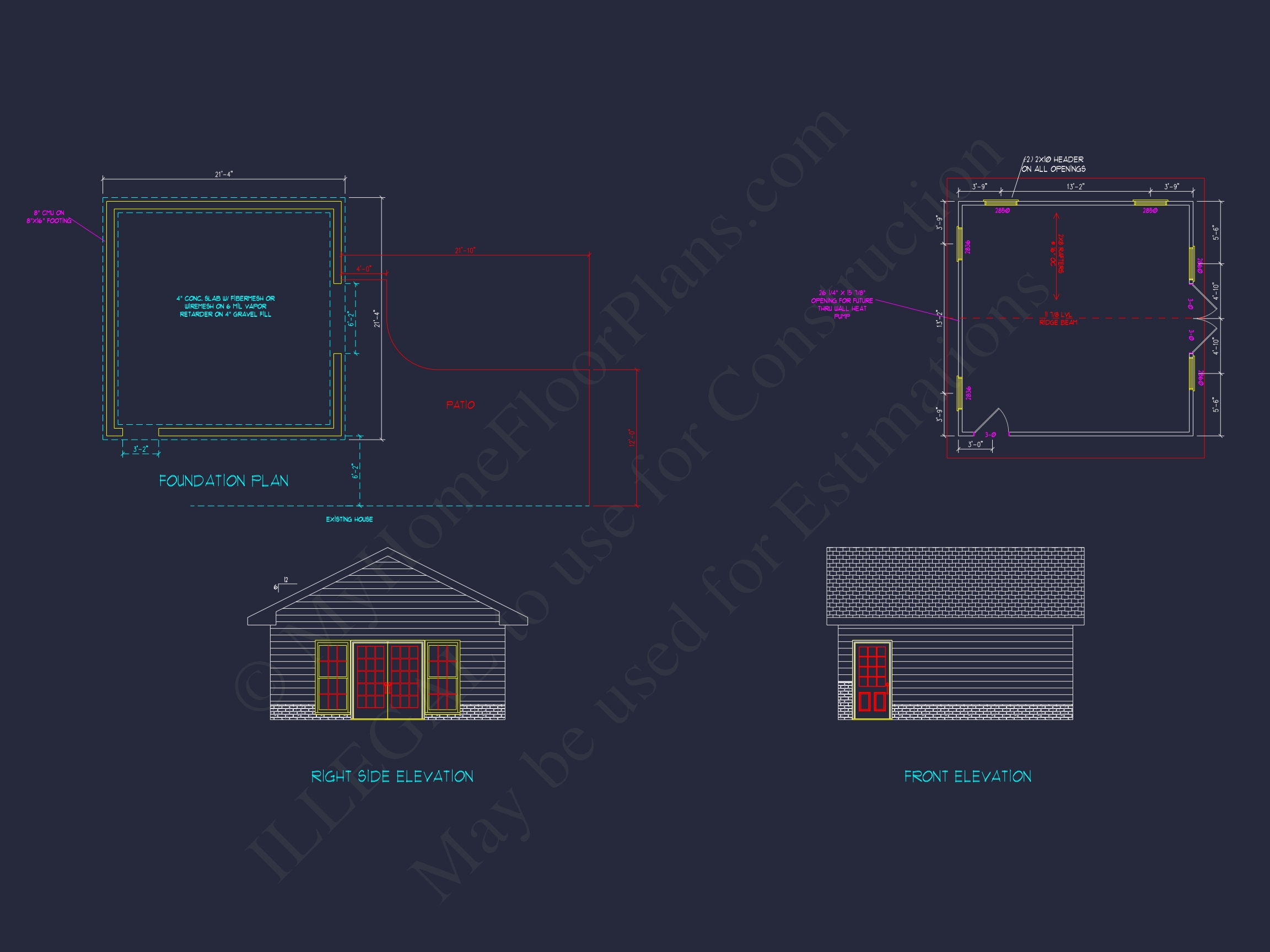 Compact Workshop Plan with CAD Blueprint Architecture
