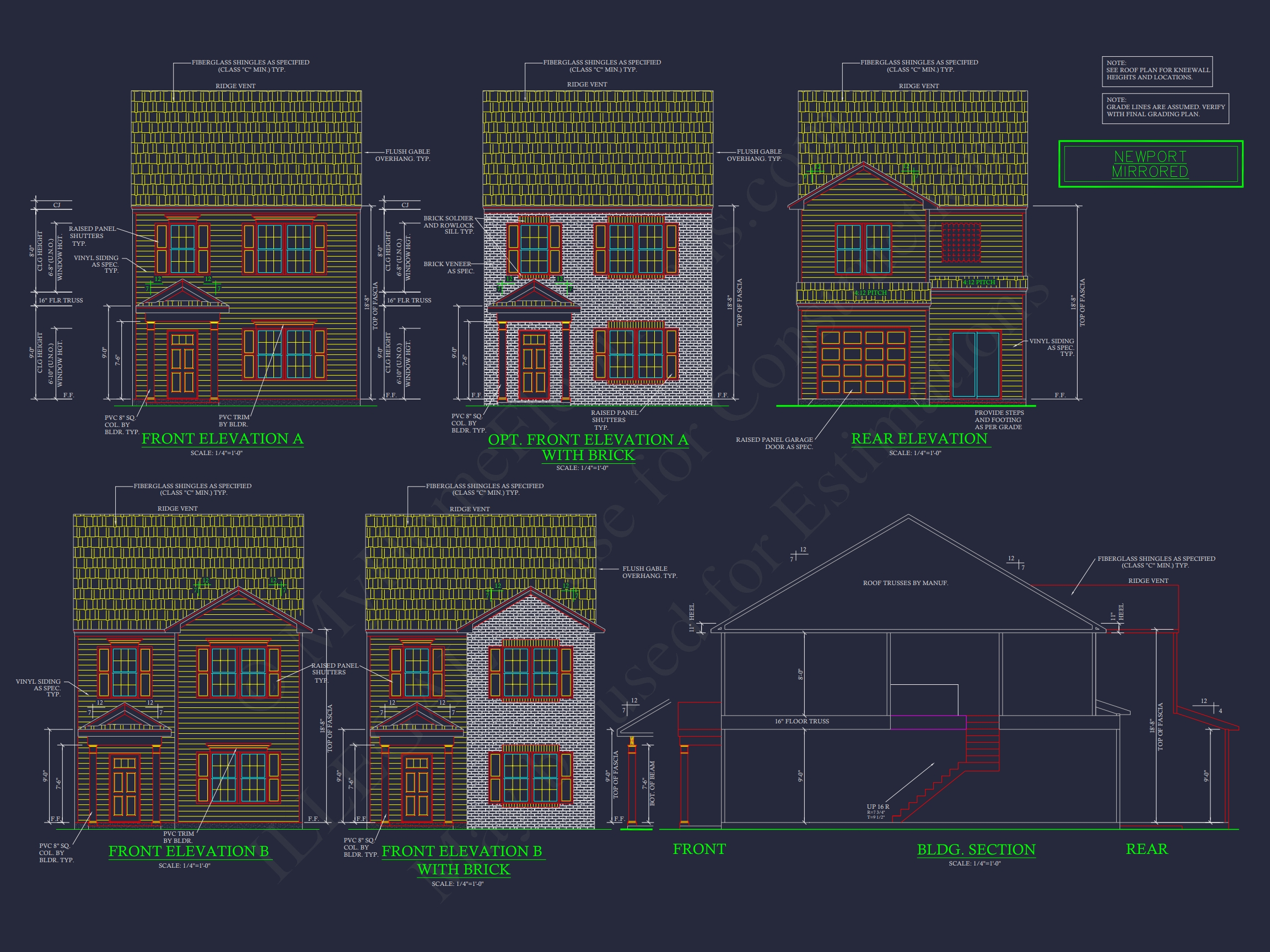 Modern Townhome Floor Plan with CAD Architecture Designs