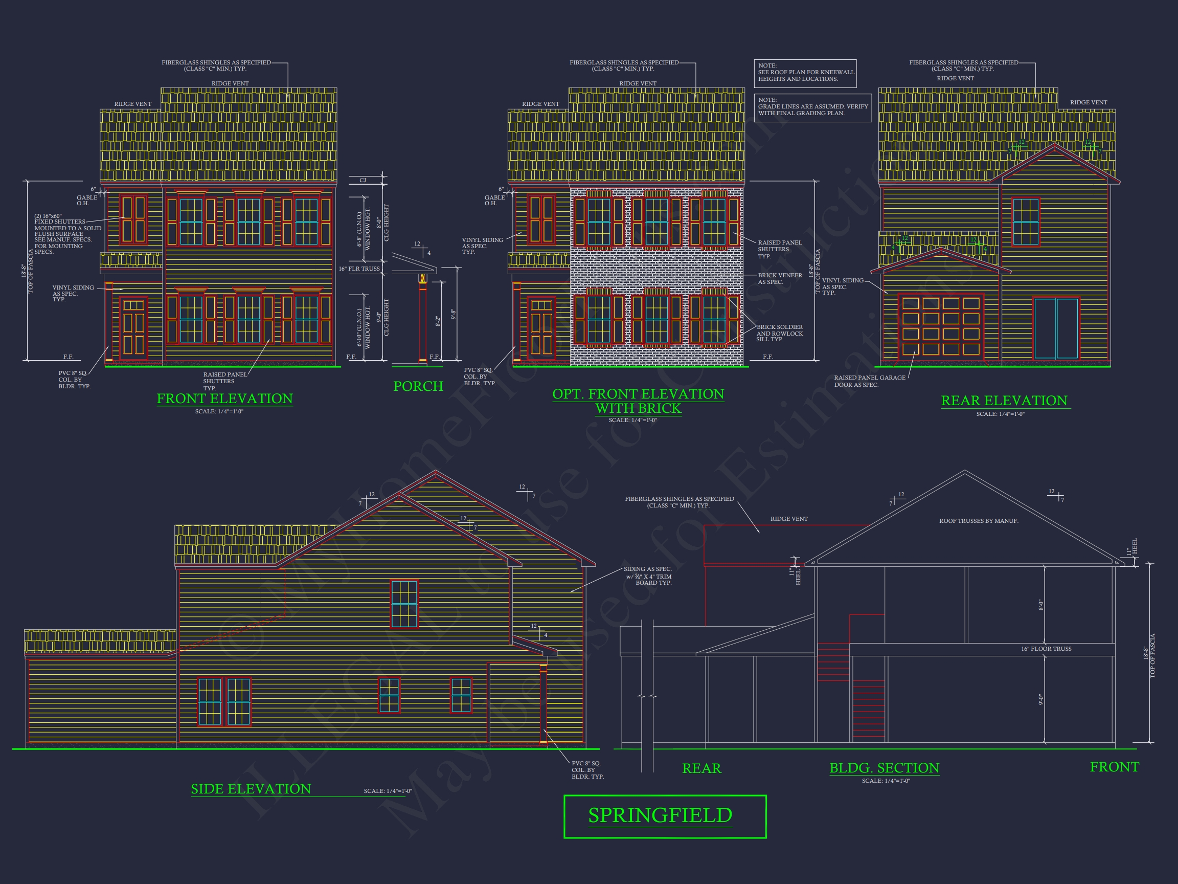 Modern Townhome Floor Plan with CAD Architecture Designs