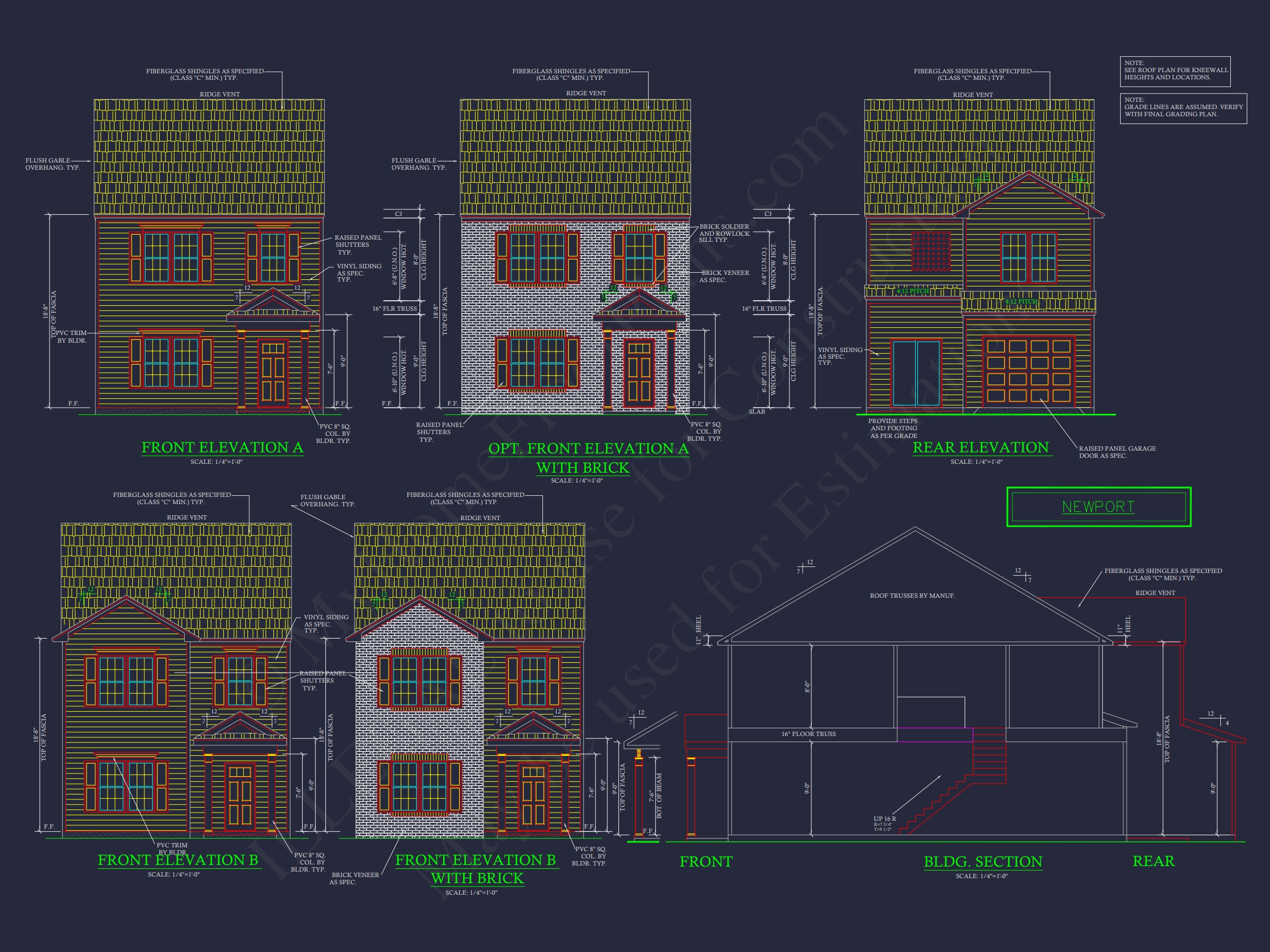 Modern Townhome Floor Plan with CAD Architecture Designs