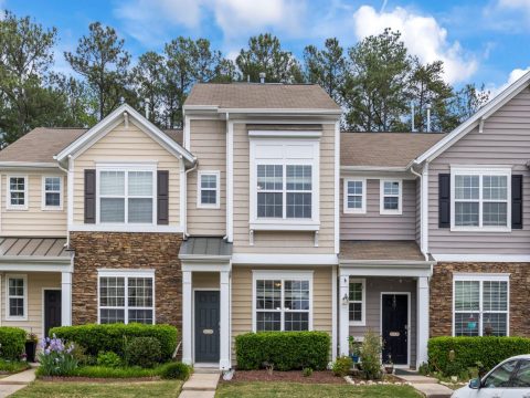 8-Unit Modern Craftsman Townhome Plan with Covered Porches & Bonus Rooms
