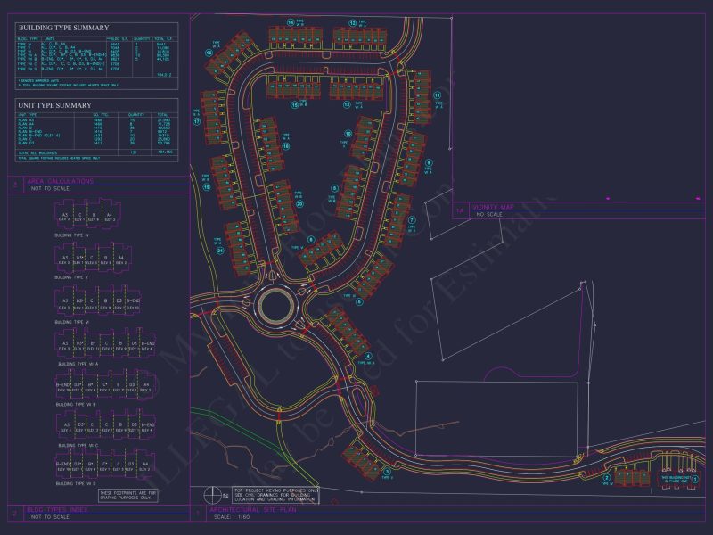 8-Unit Modern Craftsman Townhome Plan with Covered Porches & Bonus Rooms