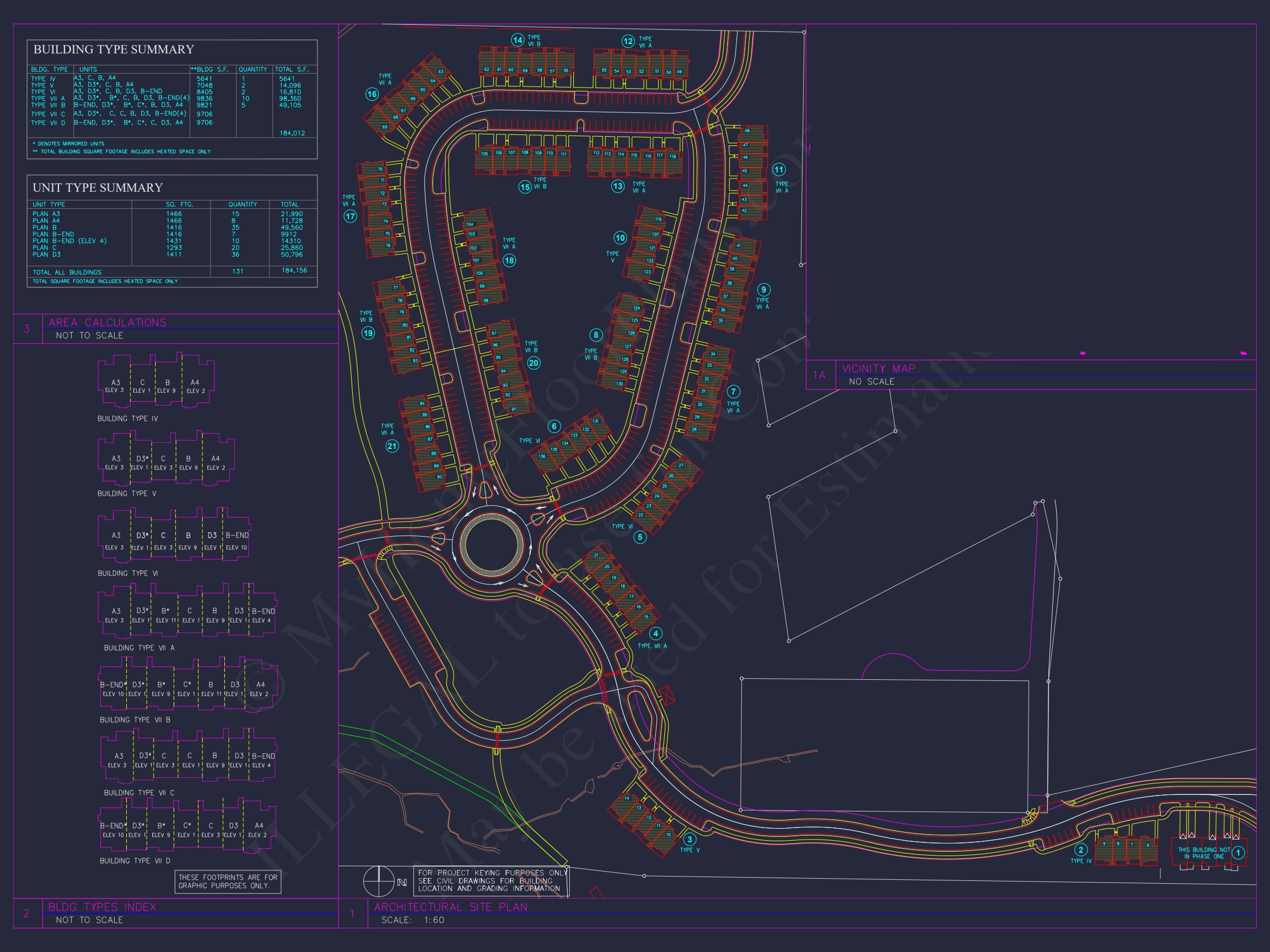 8-Unit Modern Craftsman Townhome Plan with Covered Porches & Bonus Rooms