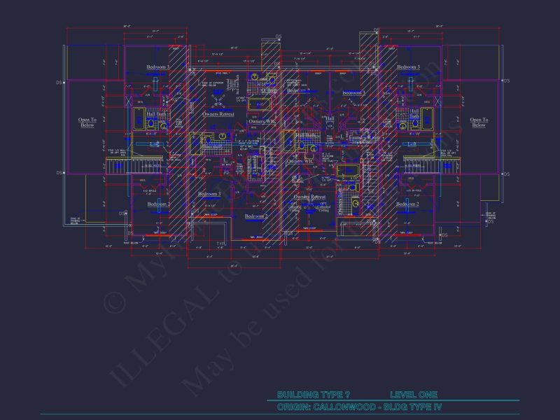 8-Unit Modern Craftsman Townhome Plan with Covered Porches & Bonus Rooms
