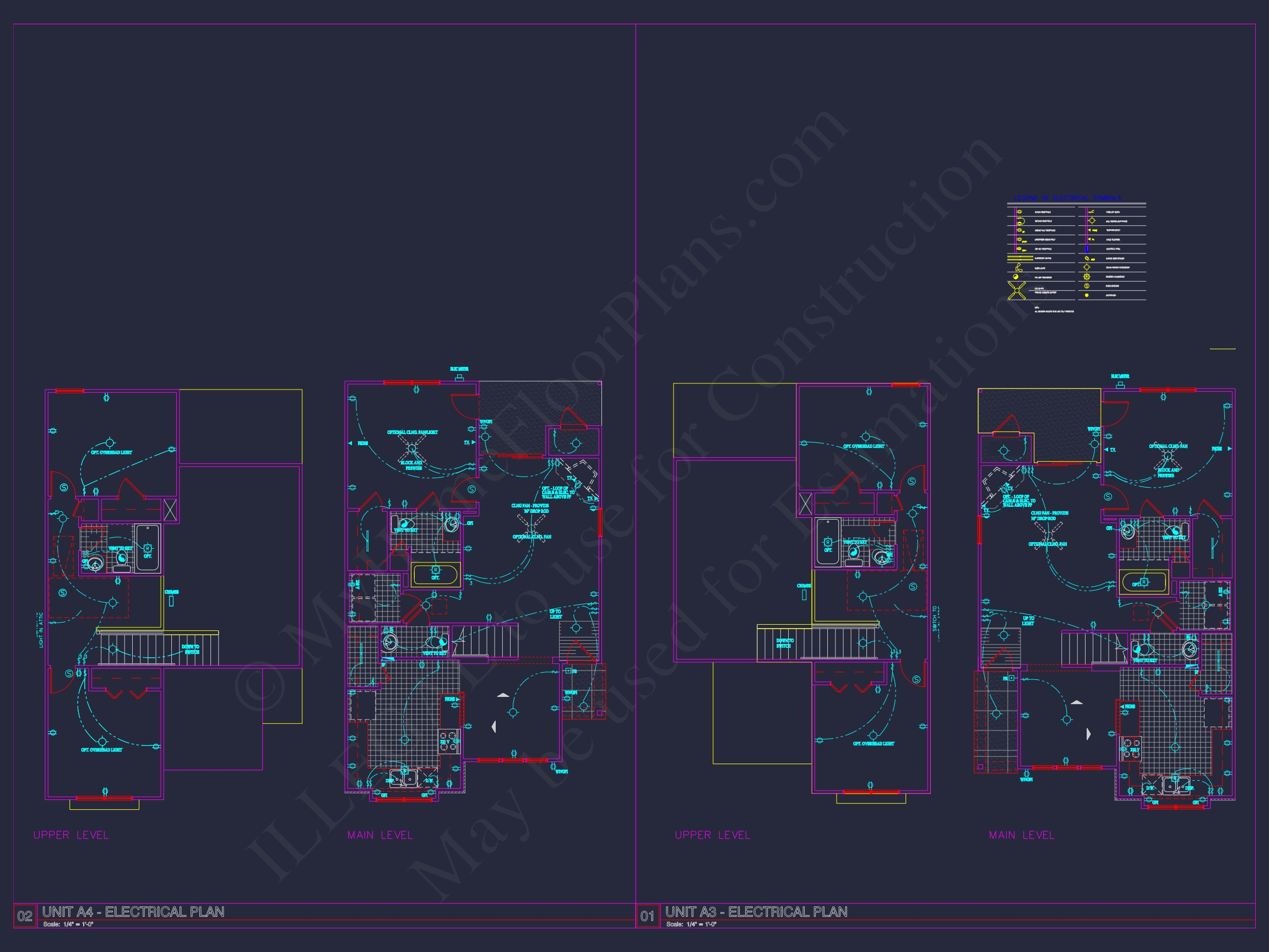 8-Unit Modern Craftsman Townhome Plan with Covered Porches & Bonus Rooms