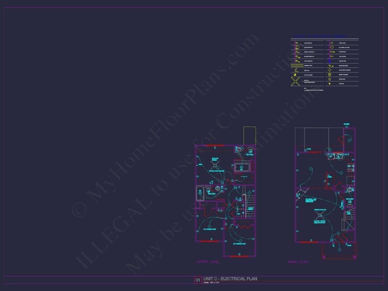 8-Unit Modern Craftsman Townhome Plan with Covered Porches & Bonus Rooms