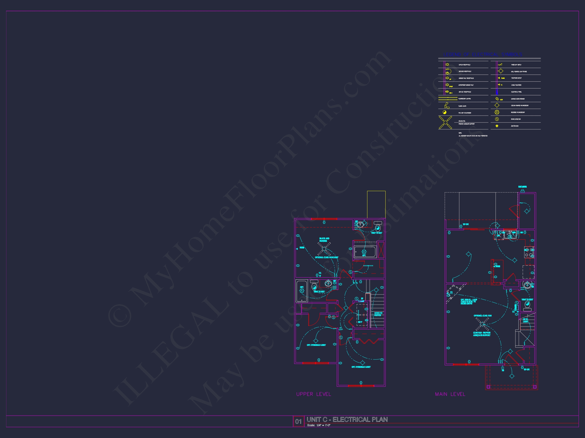 8-Unit Modern Craftsman Townhome Plan with Covered Porches & Bonus Rooms