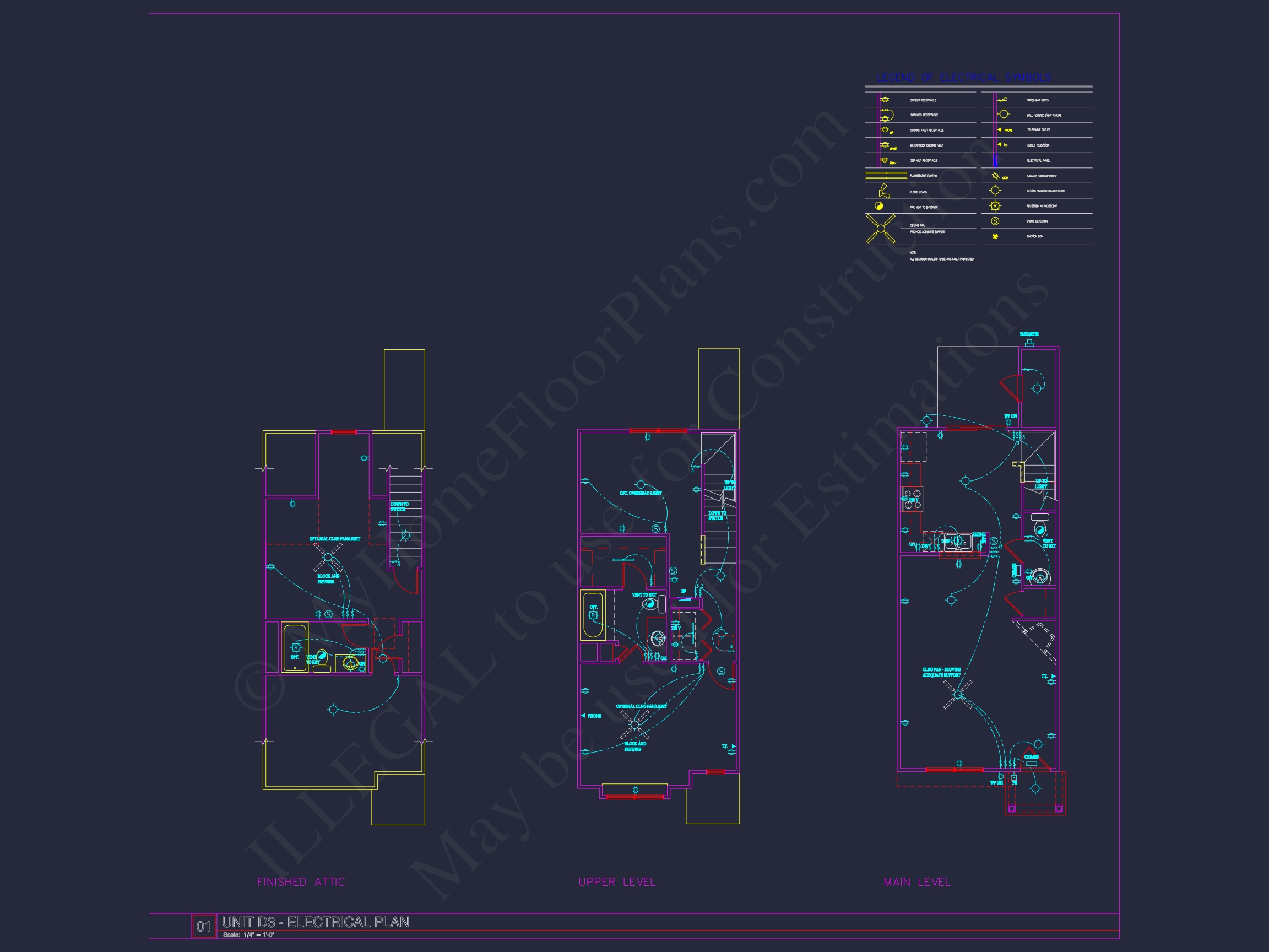 8-Unit Modern Craftsman Townhome Plan with Covered Porches & Bonus Rooms