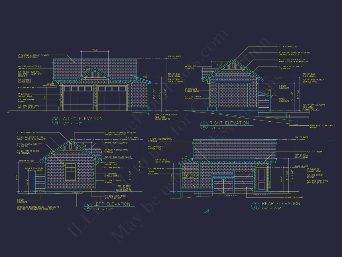 Compact 2-Bay Golf Cart Garage Blueprint with CAD Design