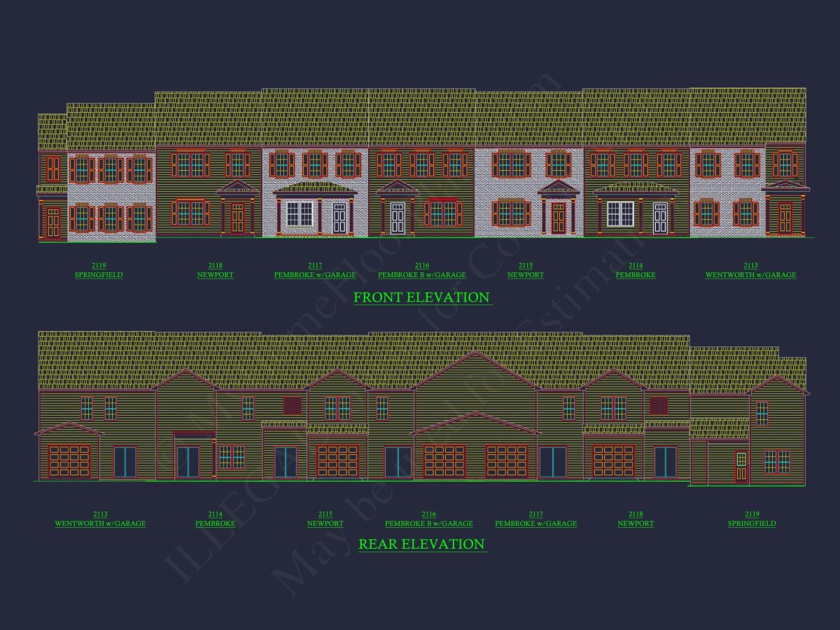 Elegant 2-Story House Plan with Traditional Design