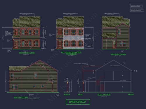 Elegant 2-Story House Plan with Traditional Design