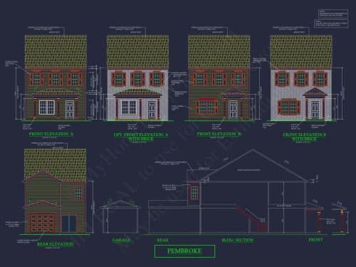 Elegant 2-Story House Plan with Traditional Design