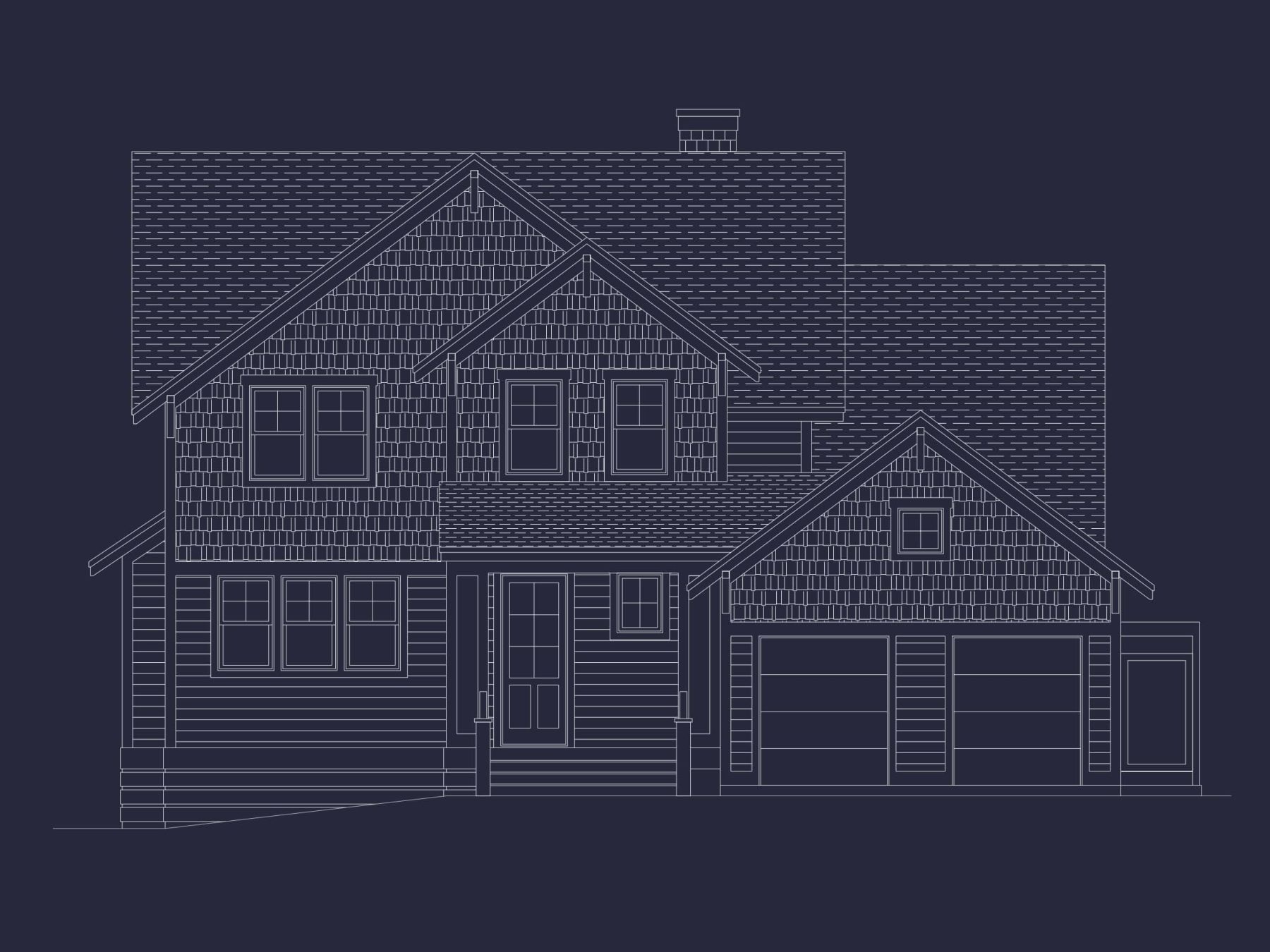 Spacious 2-Story Craftsman House Plan with 5 Bedrooms