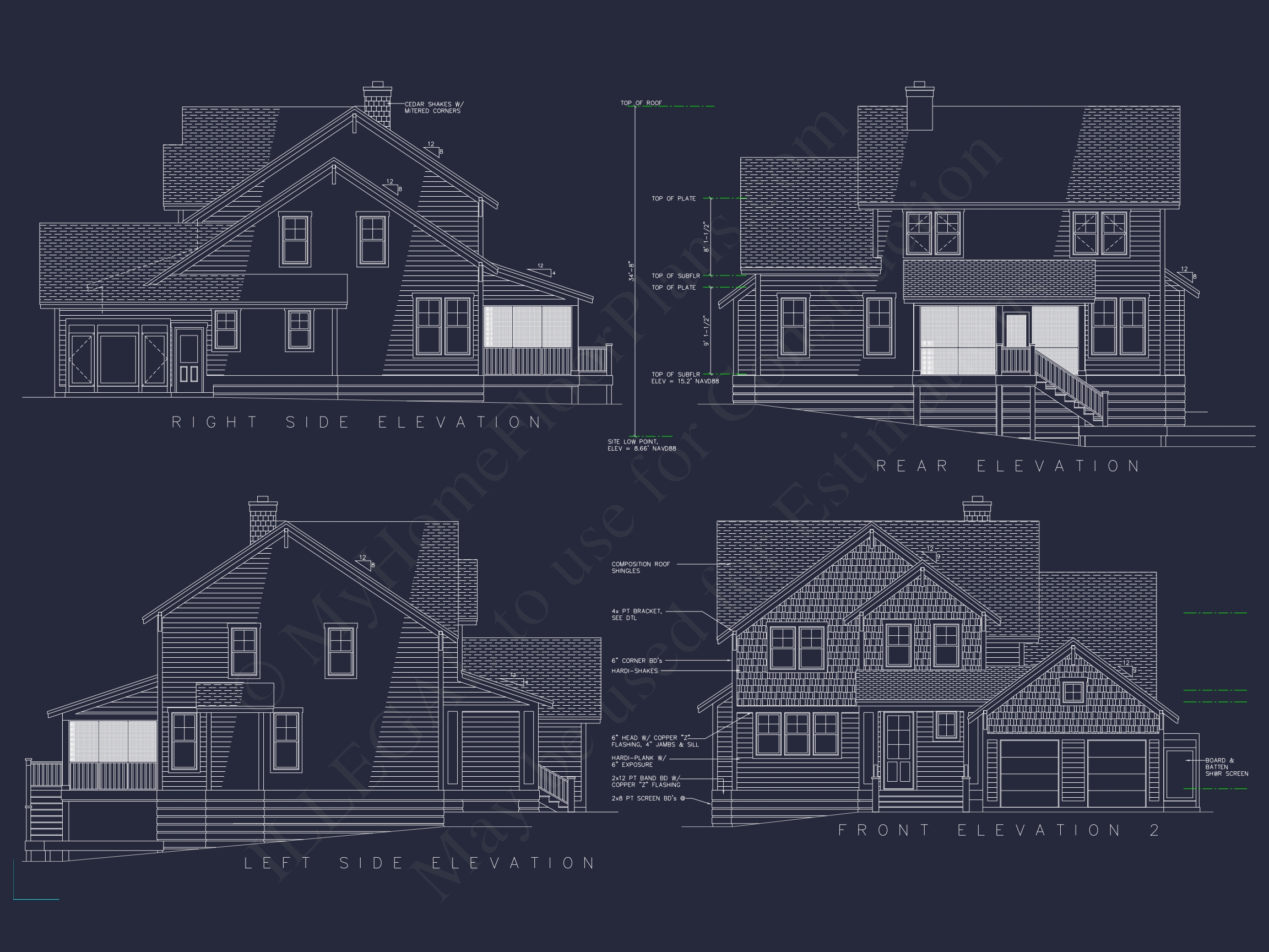 Spacious 2-Story Craftsman House Plan with 5 Bedrooms