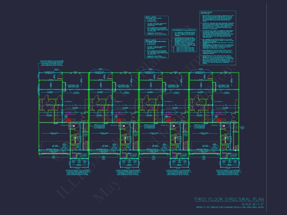 Elegant Multi-Family House Plan with CAD Designs and Blueprints