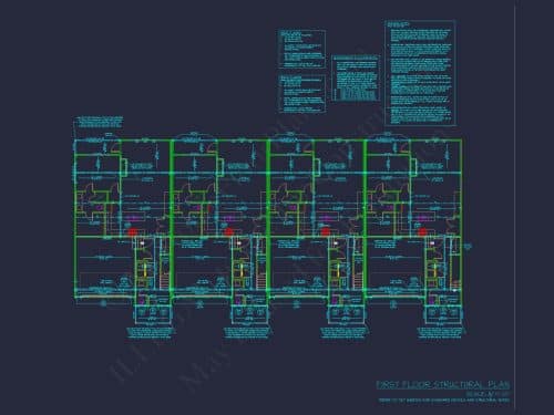 Elegant Multi-Family House Plan with CAD Designs and Blueprints