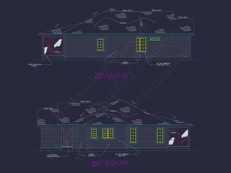 Single-Story Ranch House Plan with Open Layout and 3-Car Garage