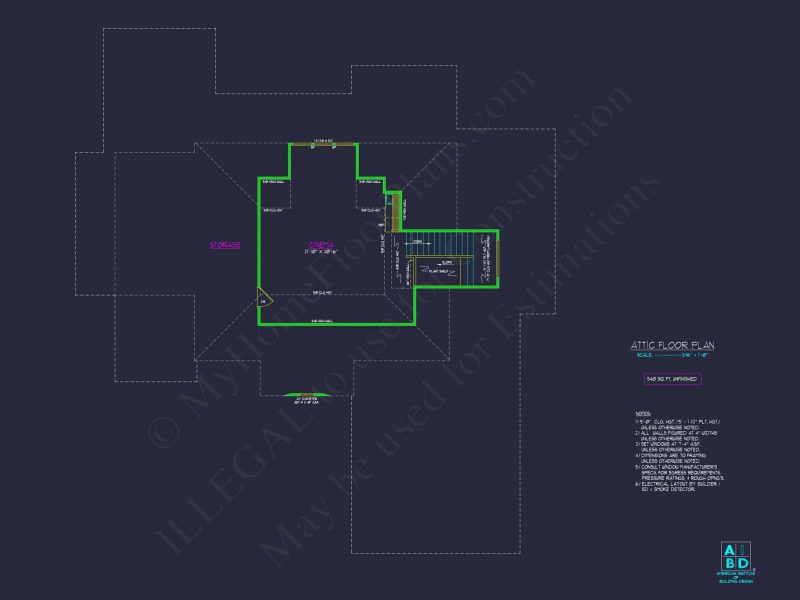 Traditional 5-Bedroom House Plan with 3-Car Garage | Blueprints & CAD Files