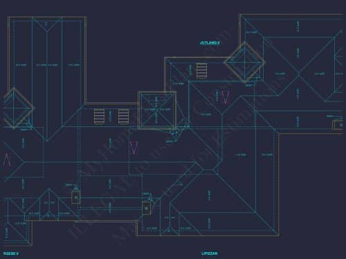Luxury Triplex House Plan with Modern CAD Designs & Spacious Layout