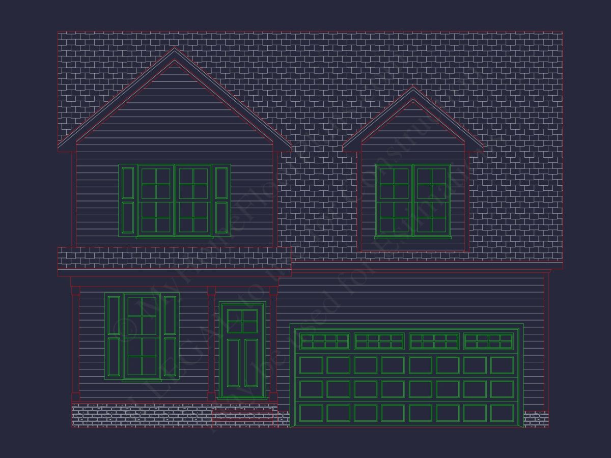 Modern 2-Story House Plan with Open Floor Layouts and Craftsman Curb Appeal