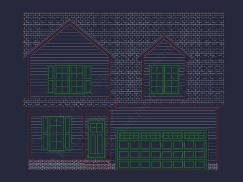 Modern 2-Story House Plan with Open Floor Layouts and Craftsman Curb Appeal