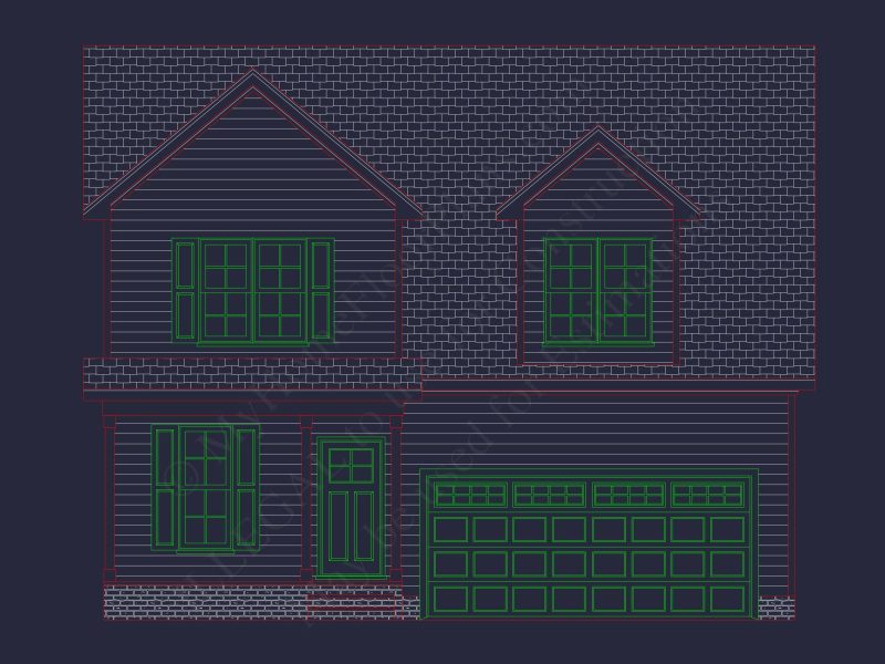 Modern 2-Story House Plan with Open Floor Layouts and Craftsman Curb Appeal
