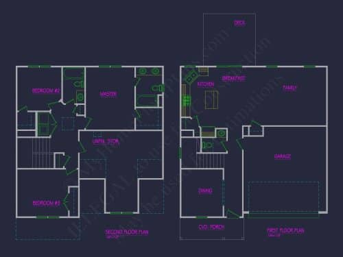 Modern 2-Story House Plan with Open Floor Layouts and Craftsman Curb Appeal