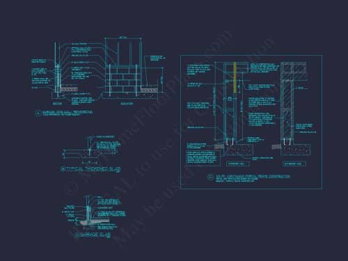 Modern Garage & Workshop Home Plan with 2 Floors in CAD