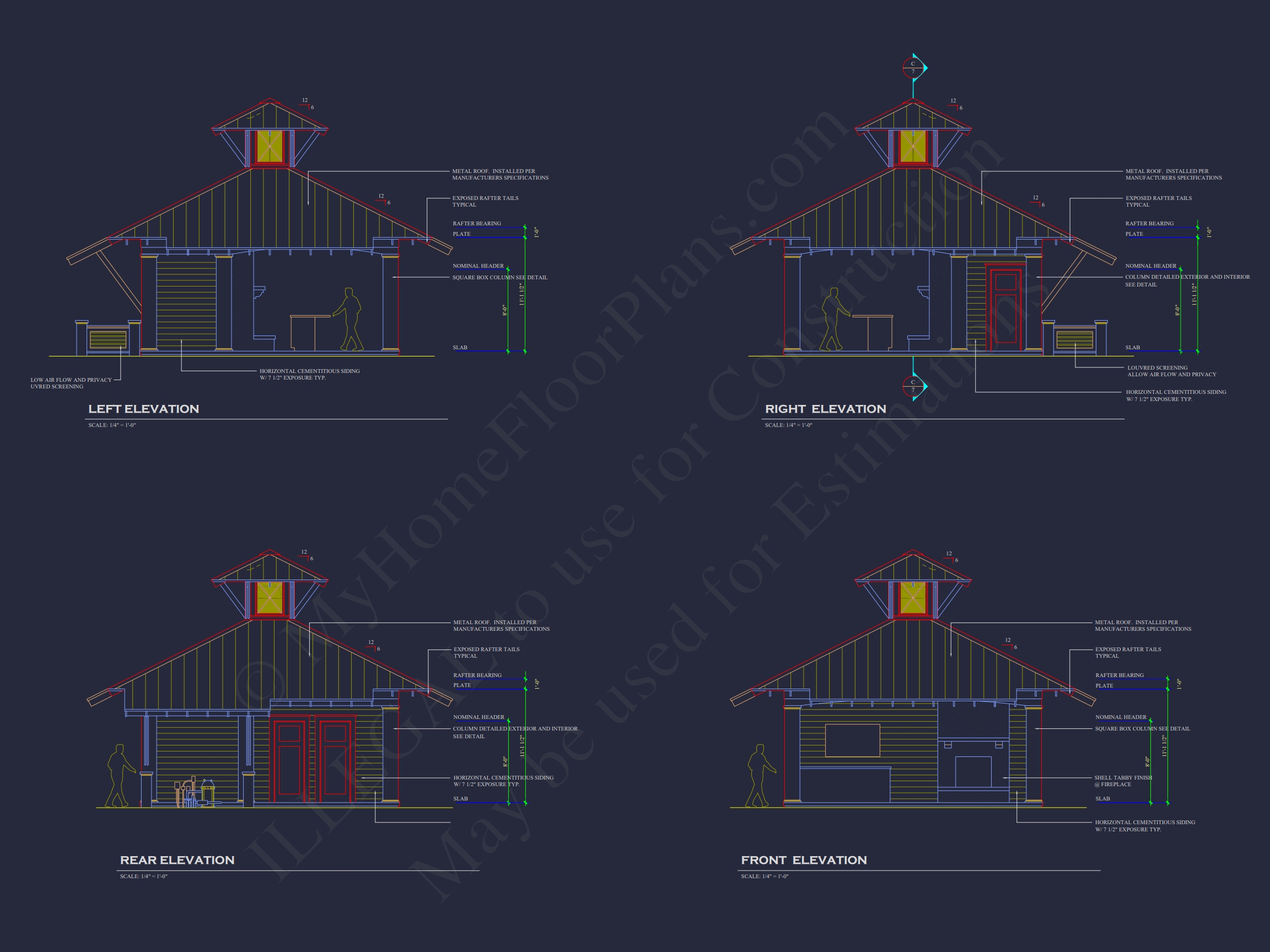 Modern Pool and Clubhouse Floor Plan with CAD Designs