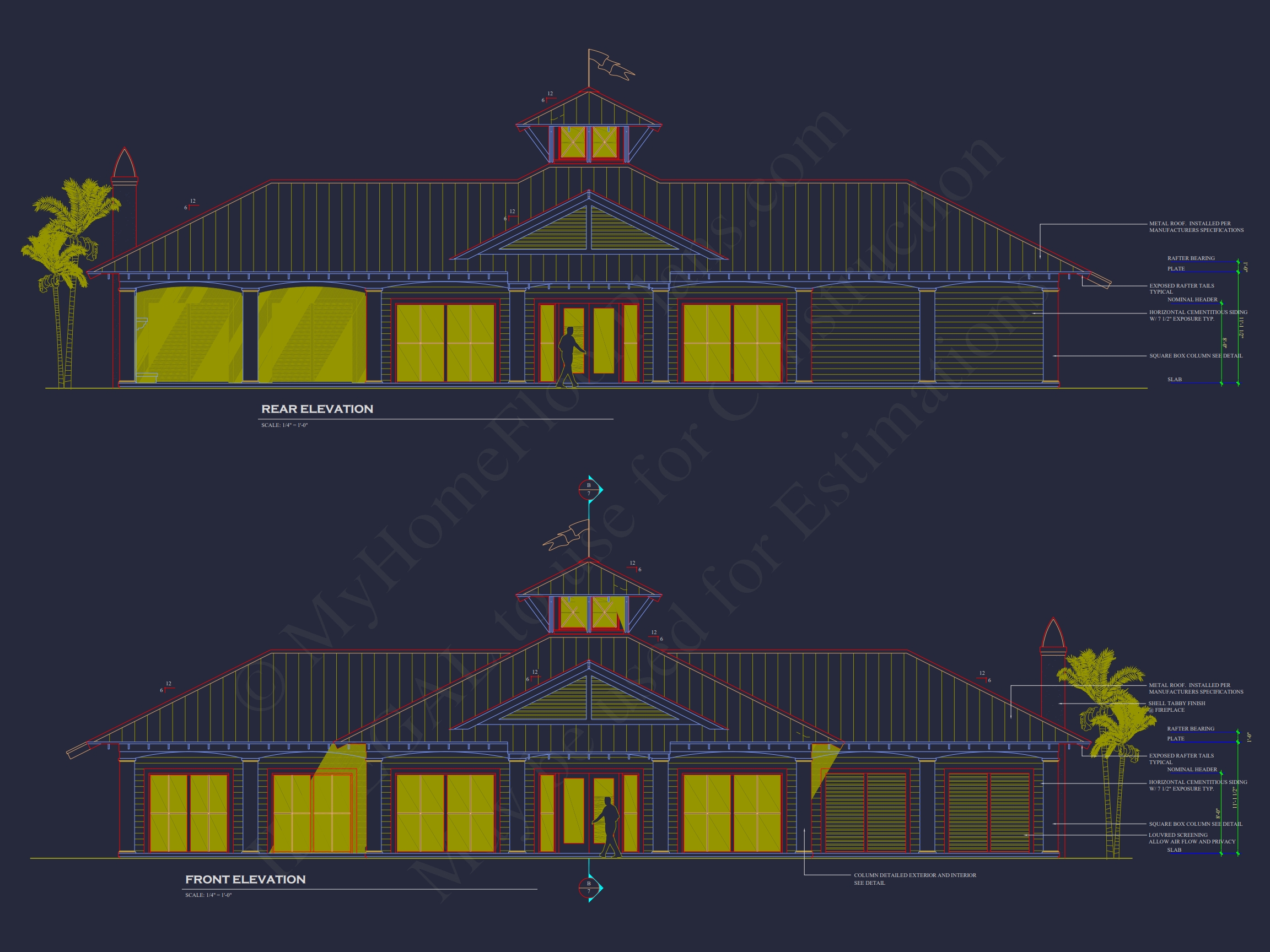 Modern Pool and Clubhouse Floor Plan with CAD Designs