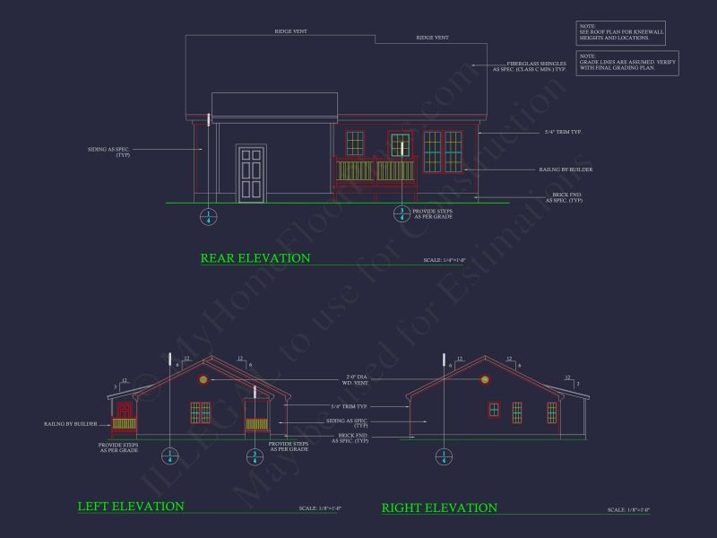 Charming 3-Bedroom Home Plan with Brick Exterior and Modern Layout