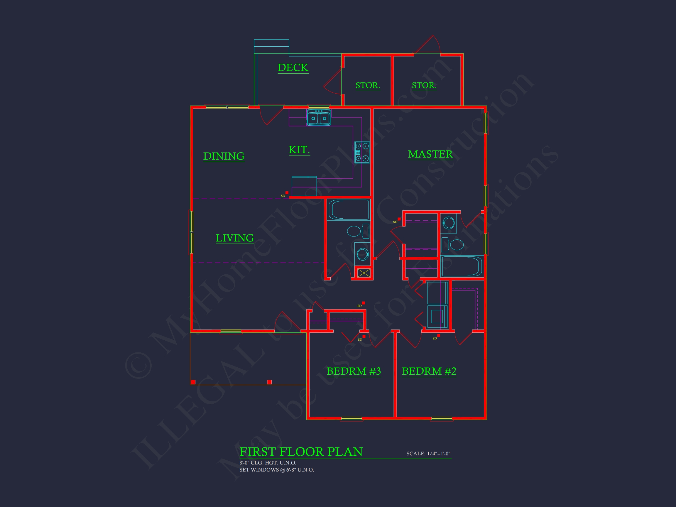 Charming 3-Bedroom Home Plan with Brick Exterior and Modern Layout