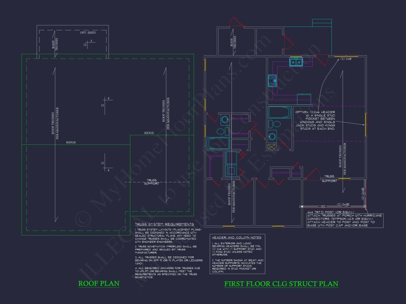 Charming 3-Bedroom Home Plan with Brick Exterior and Modern Layout