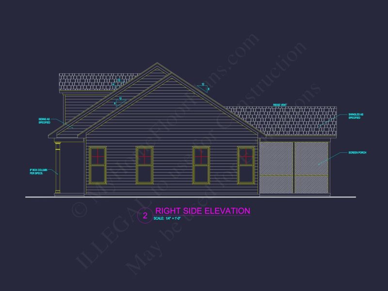 Efficient Small Home Plan with Garage – Floor Plan CAD & Designs