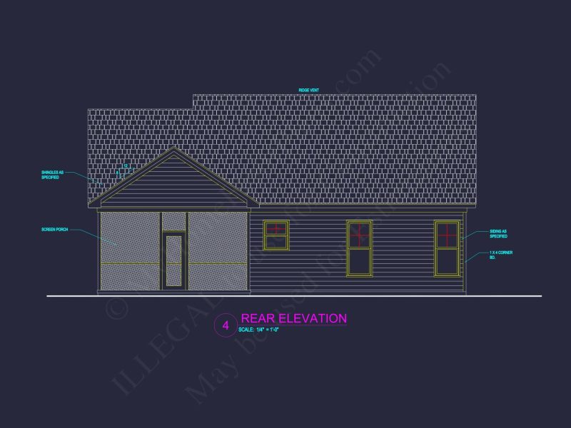 Efficient Small Home Plan with Garage – Floor Plan CAD & Designs