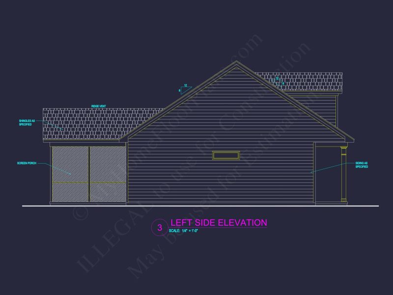 Efficient Small Home Plan with Garage – Floor Plan CAD & Designs