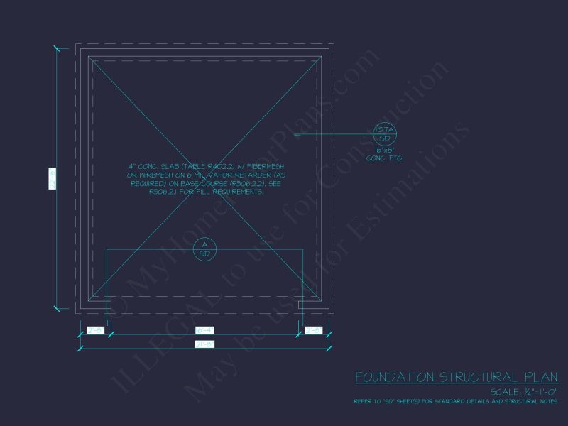 Garage & Workshop House Plan with CAD Blueprints and Designs