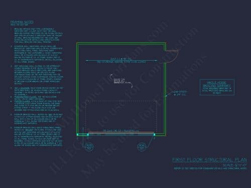 Garage & Workshop House Plan with CAD Blueprints and Designs