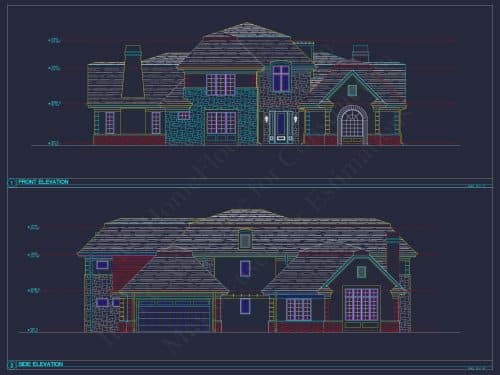 Modern 2-Story House Plan with Balcony, Bonus Room & Vaulted Ceilings