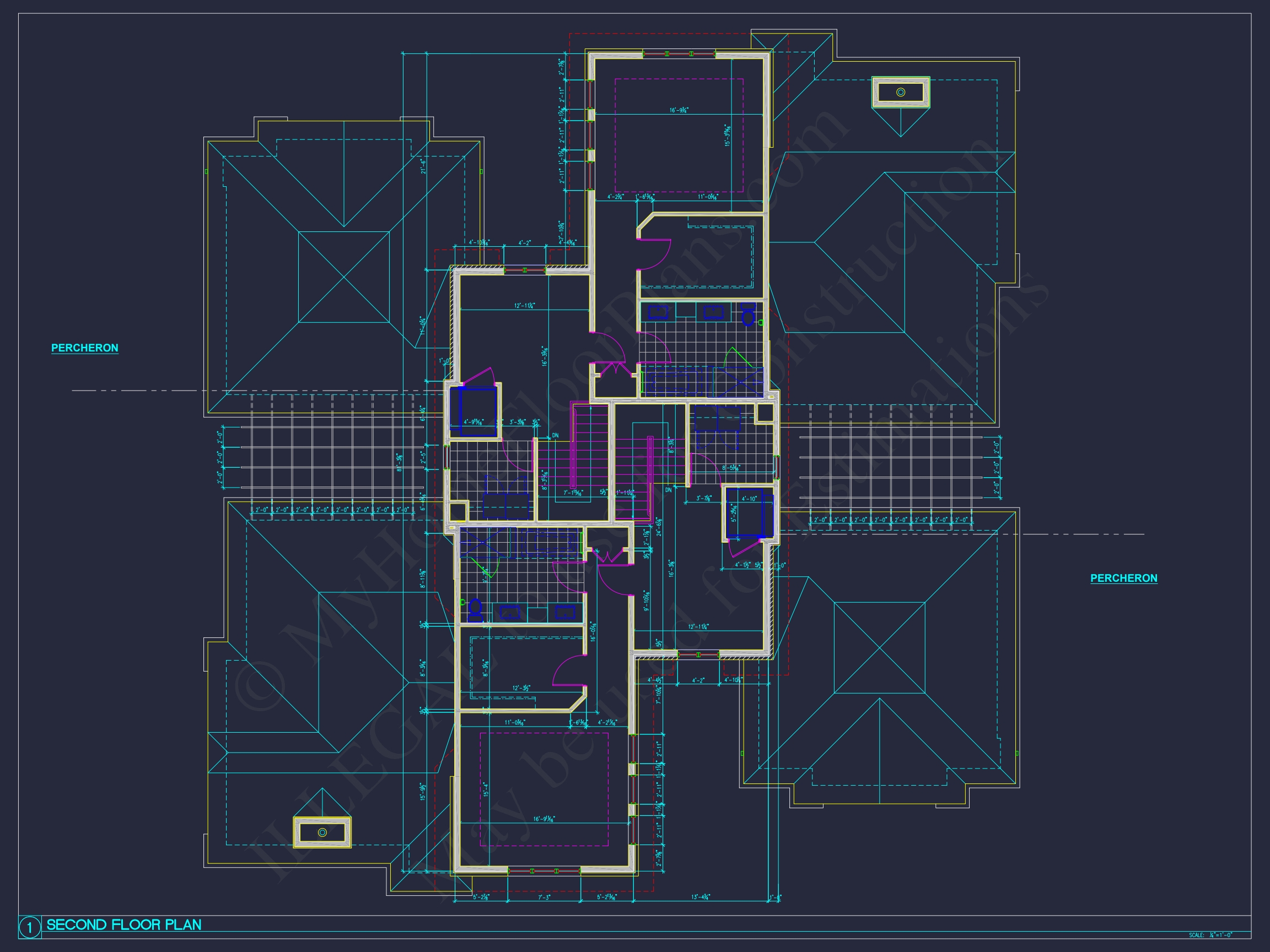 Modern 2-Story House Plan with Balcony, Bonus Room & Vaulted Ceilings
