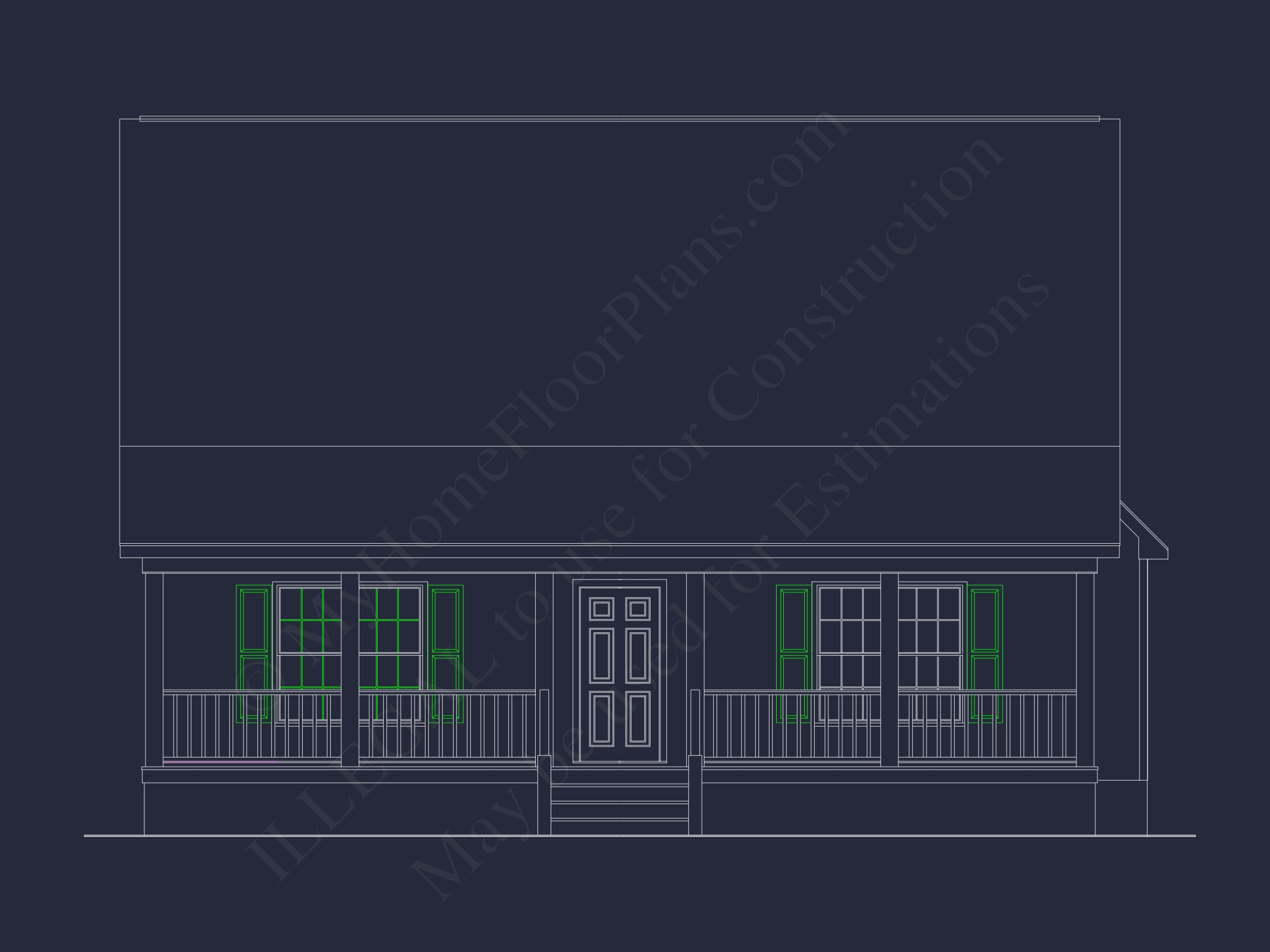 Elegant Home Plan & Floor Design 2-Bedroom Classic Blueprint