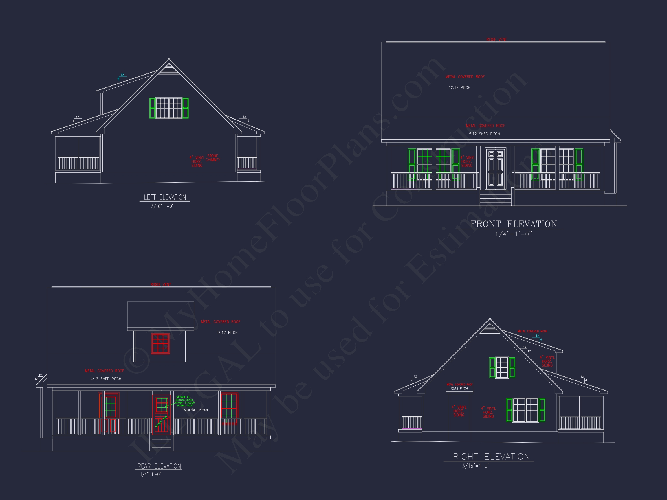 Elegant Home Plan & Floor Design 2-Bedroom Classic Blueprint