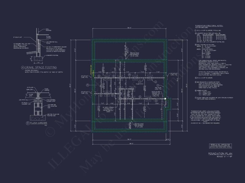 Elegant Home Plan & Floor Design 2-Bedroom Classic Blueprint