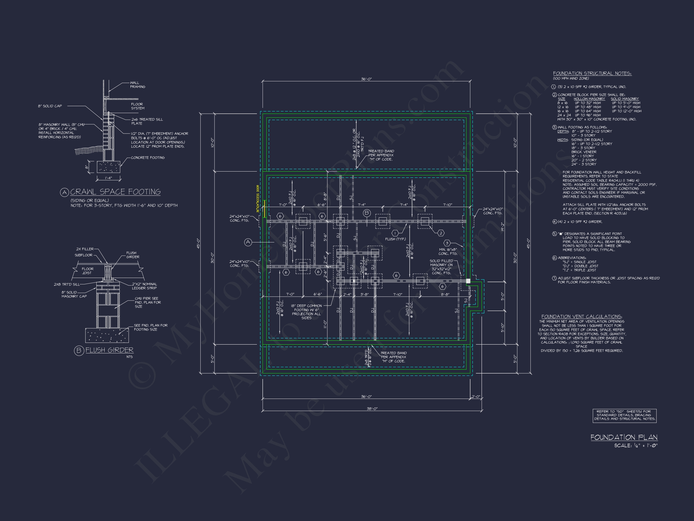 Elegant Home Plan & Floor Design 2-Bedroom Classic Blueprint