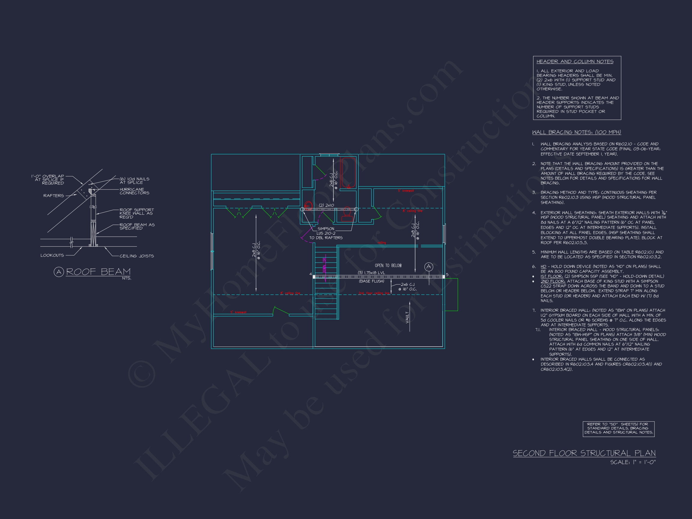 Elegant Home Plan & Floor Design 2-Bedroom Classic Blueprint (8)