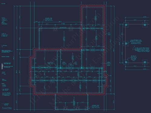 Elegant Home Plan with Blueprint for Modern Family Living