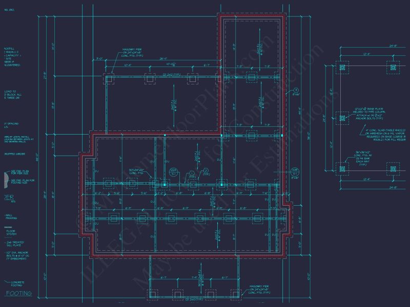 Elegant Home Plan with Blueprint for Modern Family Living