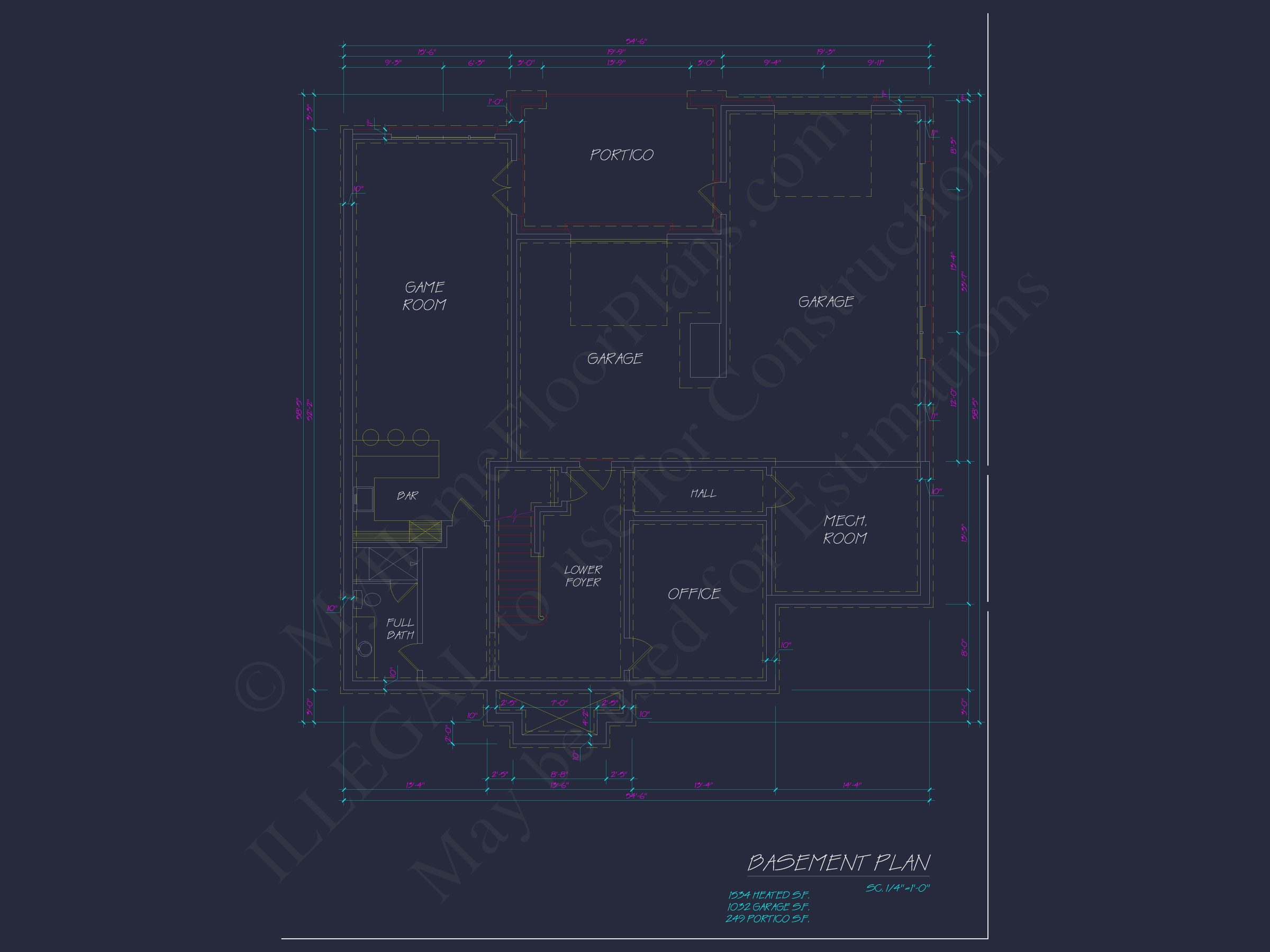3-Story House Plan with Basement, Balcony & Open Floor Layout
