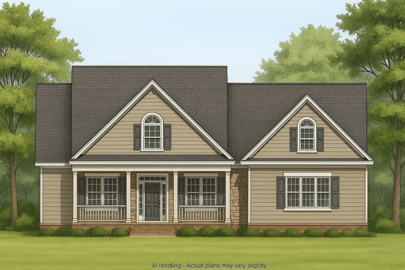Beautiful Home Blueprint Design with Open Floor Plan and CAD Files