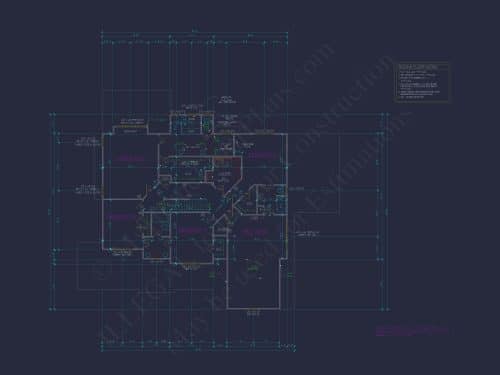Spacious Home Plan with Modern Architecture & CAD Designs